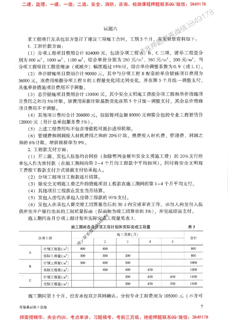 25年监理土建案例-官方考前3套卷JGS推荐_监理工程师_2025监理工程师_2025年监理工程师SVIP_2025年监理土建案例SVIP_05-考前密训✿央企特训✿机构普押