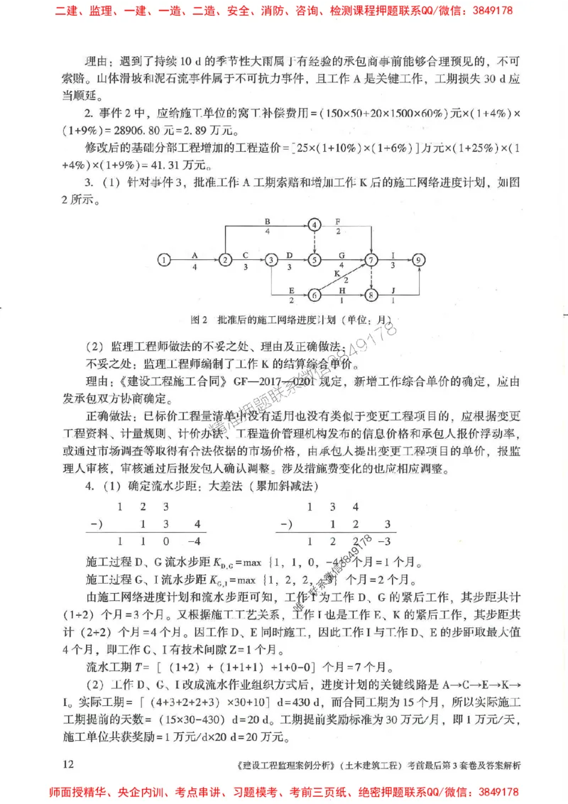 25年监理土建案例-官方考前3套卷JGS推荐_监理工程师_2025监理工程师_2025年监理工程师SVIP_2025年监理土建案例SVIP_05-考前密训✿央企特训✿机构普押