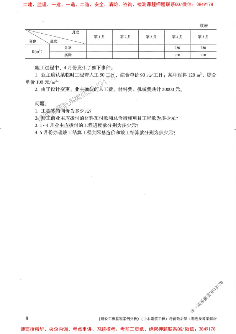 25年监理土建案例-官方考前3套卷JGS推荐_监理工程师_2025监理工程师_2025年监理工程师SVIP_2025年监理土建案例SVIP_05-考前密训✿央企特训✿机构普押