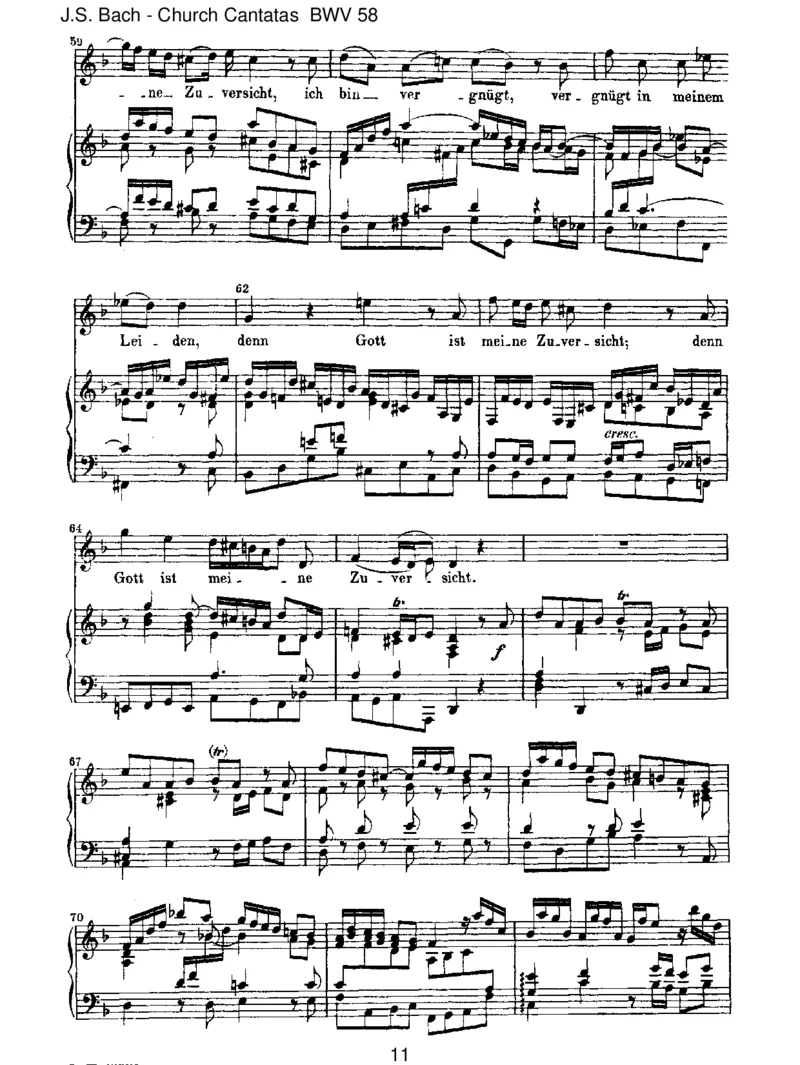 BWV58AchGott,wiemanchesHerzeleid_一万首著名钢琴曲谱哈农贝多芬合集视频教学电子版高清无水印可打印_1古典钢琴知名音乐家谱_巴赫钢琴谱全集_J.S巴赫作品全集