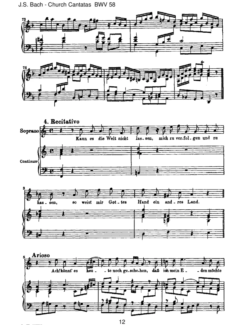 BWV58AchGott,wiemanchesHerzeleid_一万首著名钢琴曲谱哈农贝多芬合集视频教学电子版高清无水印可打印_1古典钢琴知名音乐家谱_巴赫钢琴谱全集_J.S巴赫作品全集