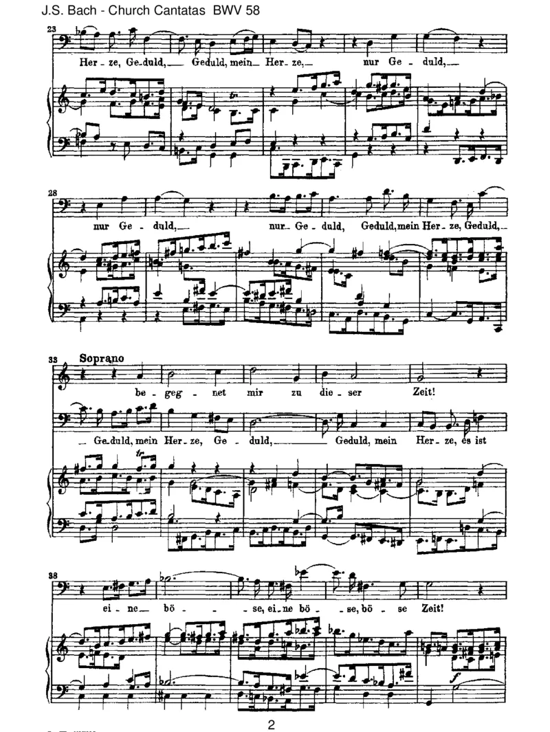 BWV58AchGott,wiemanchesHerzeleid_一万首著名钢琴曲谱哈农贝多芬合集视频教学电子版高清无水印可打印_1古典钢琴知名音乐家谱_巴赫钢琴谱全集_J.S巴赫作品全集