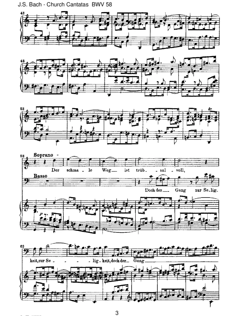 BWV58AchGott,wiemanchesHerzeleid_一万首著名钢琴曲谱哈农贝多芬合集视频教学电子版高清无水印可打印_1古典钢琴知名音乐家谱_巴赫钢琴谱全集_J.S巴赫作品全集