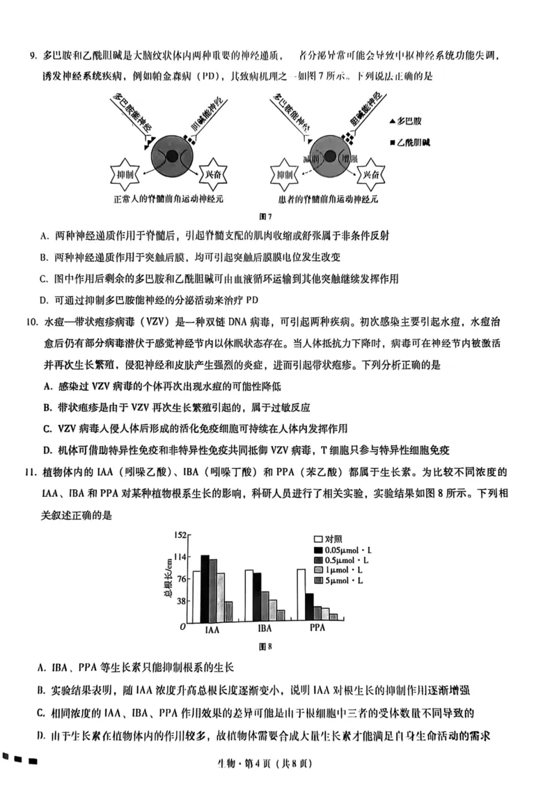 巴蜀七生物试题_2024年2月_01每日更新_14号_2023届重庆市巴蜀中学高考适应性月考卷（七）全科_重庆市巴蜀中学2022-2023学年高考适应性月考卷（七）生物