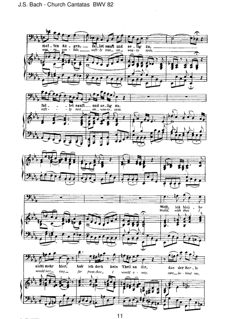 BWV82Ichhabegenung_一万首著名钢琴曲谱哈农贝多芬合集视频教学电子版高清无水印可打印_1古典钢琴知名音乐家谱_巴赫钢琴谱全集_J.S巴赫作品全集_JohannSebastianBach(1685-1750)巴赫