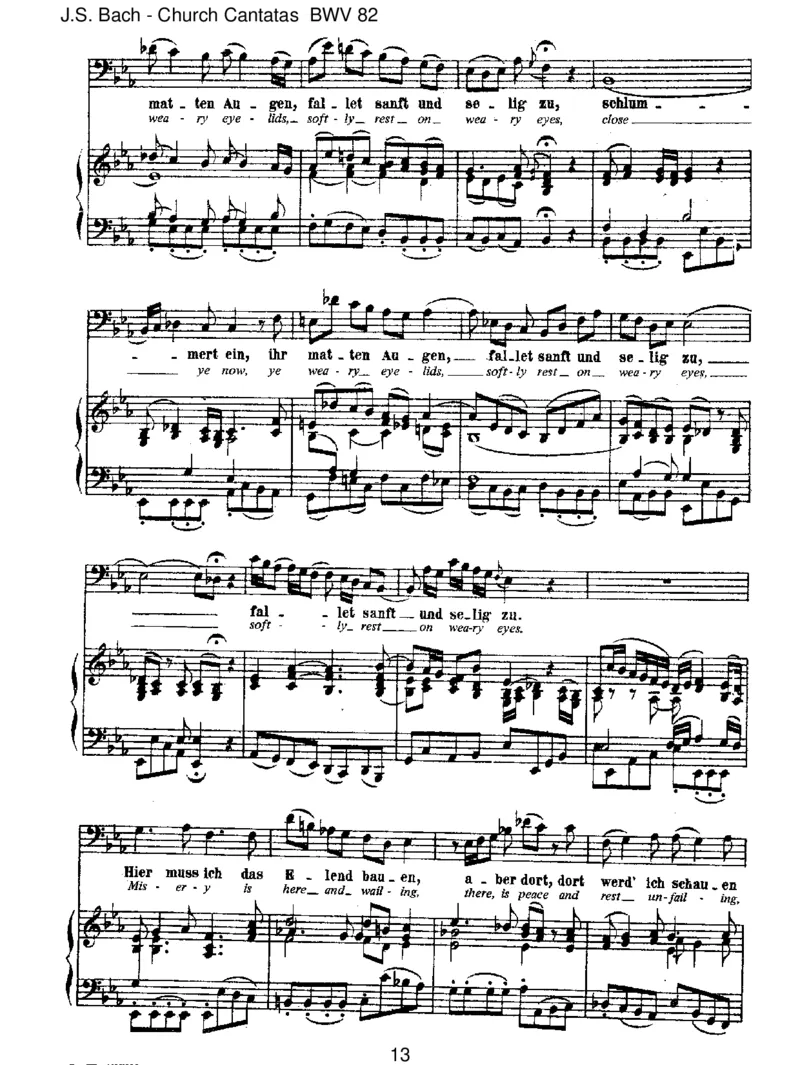 BWV82Ichhabegenung_一万首著名钢琴曲谱哈农贝多芬合集视频教学电子版高清无水印可打印_1古典钢琴知名音乐家谱_巴赫钢琴谱全集_J.S巴赫作品全集_JohannSebastianBach(1685-1750)巴赫