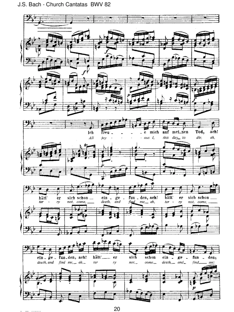 BWV82Ichhabegenung_一万首著名钢琴曲谱哈农贝多芬合集视频教学电子版高清无水印可打印_1古典钢琴知名音乐家谱_巴赫钢琴谱全集_J.S巴赫作品全集_JohannSebastianBach(1685-1750)巴赫