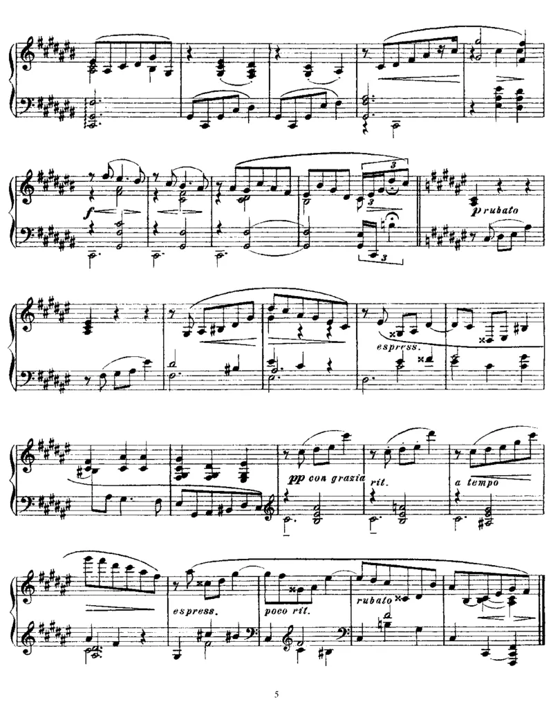 2Mazurkas,Op40_一万首著名钢琴曲谱哈农贝多芬合集视频教学电子版高清无水印可打印_1古典钢琴知名音乐家谱_斯克里亚宾钢琴谱全集_马祖卡