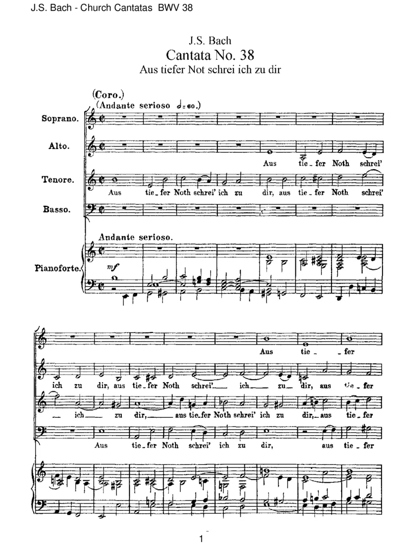 BWV38AustieferNotschrei'ichzudir_一万首著名钢琴曲谱哈农贝多芬合集视频教学电子版高清无水印可打印_1古典钢琴知名音乐家谱_巴赫钢琴谱全集_J.S巴赫作品全集