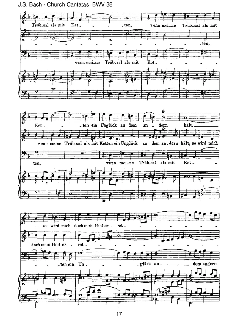 BWV38AustieferNotschrei'ichzudir_一万首著名钢琴曲谱哈农贝多芬合集视频教学电子版高清无水印可打印_1古典钢琴知名音乐家谱_巴赫钢琴谱全集_J.S巴赫作品全集