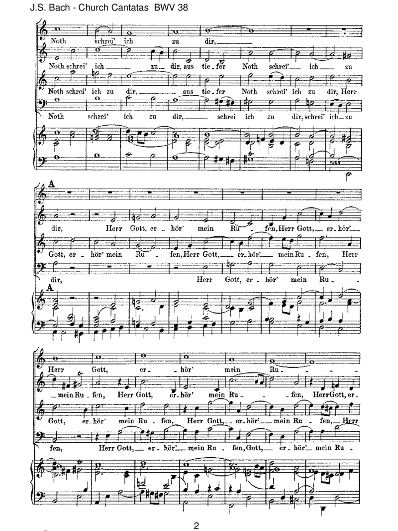 BWV38AustieferNotschrei'ichzudir_一万首著名钢琴曲谱哈农贝多芬合集视频教学电子版高清无水印可打印_1古典钢琴知名音乐家谱_巴赫钢琴谱全集_J.S巴赫作品全集