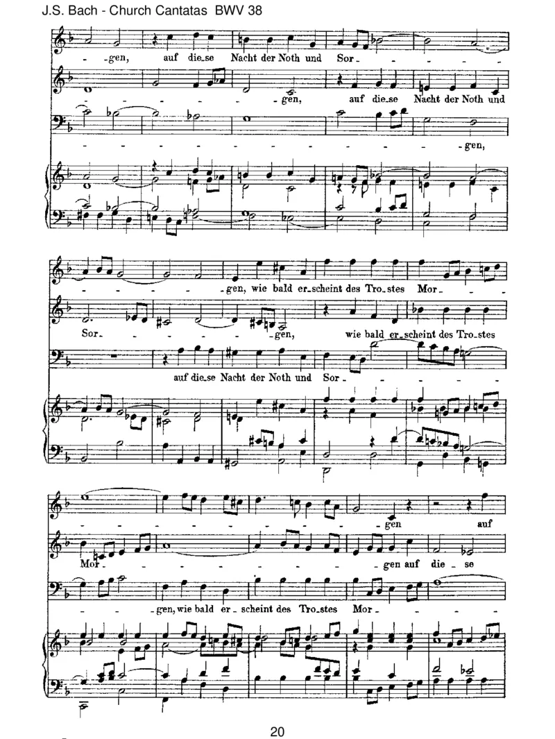 BWV38AustieferNotschrei'ichzudir_一万首著名钢琴曲谱哈农贝多芬合集视频教学电子版高清无水印可打印_1古典钢琴知名音乐家谱_巴赫钢琴谱全集_J.S巴赫作品全集