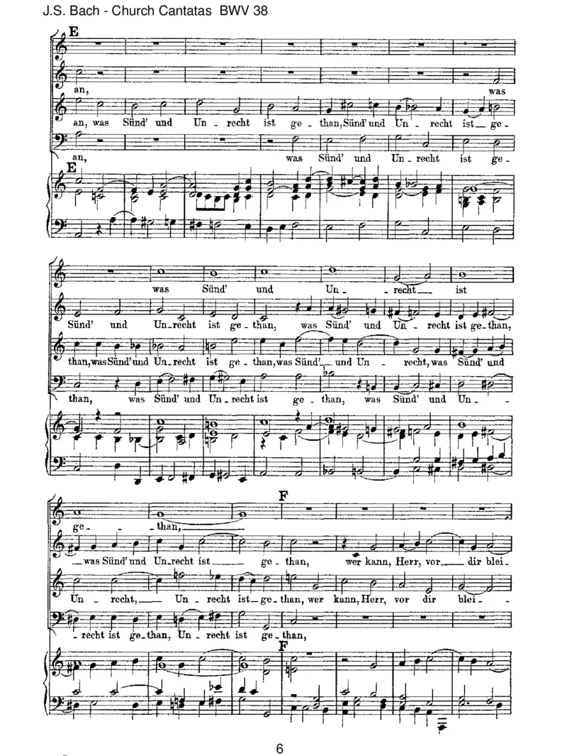 BWV38AustieferNotschrei'ichzudir_一万首著名钢琴曲谱哈农贝多芬合集视频教学电子版高清无水印可打印_1古典钢琴知名音乐家谱_巴赫钢琴谱全集_J.S巴赫作品全集