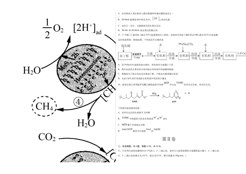 高二化学下学期期末测试卷（人教版2019选择性必修3）03（考试版）_E015高中全科试卷_化学试题_选修3_5.新版人教版高中化学试卷选择性必修3_4.期末试卷