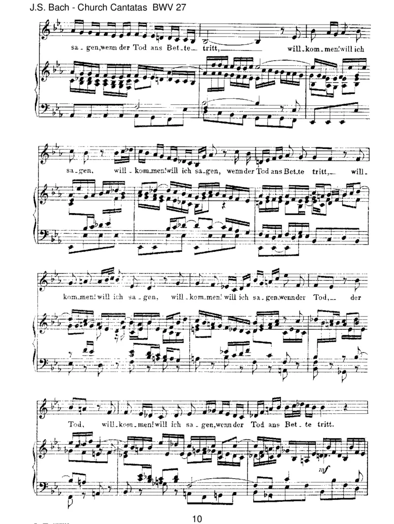 BWV27Werweiss,wienahemirmeinEnde!_一万首著名钢琴曲谱哈农贝多芬合集视频教学电子版高清无水印可打印_1古典钢琴知名音乐家谱_巴赫钢琴谱全集_J.S巴赫作品全集