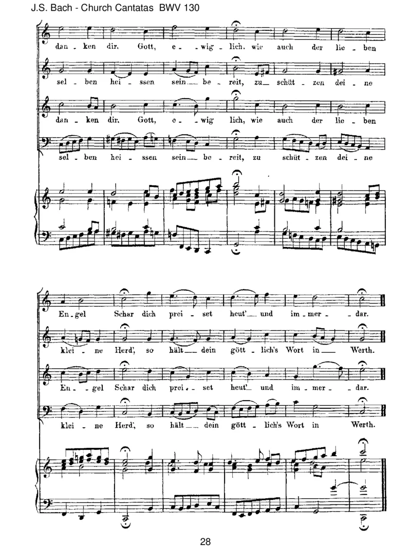 BWV130HerrGott,dichlobenallewir_一万首著名钢琴曲谱哈农贝多芬合集视频教学电子版高清无水印可打印_1古典钢琴知名音乐家谱_巴赫钢琴谱全集_J.S巴赫作品全集