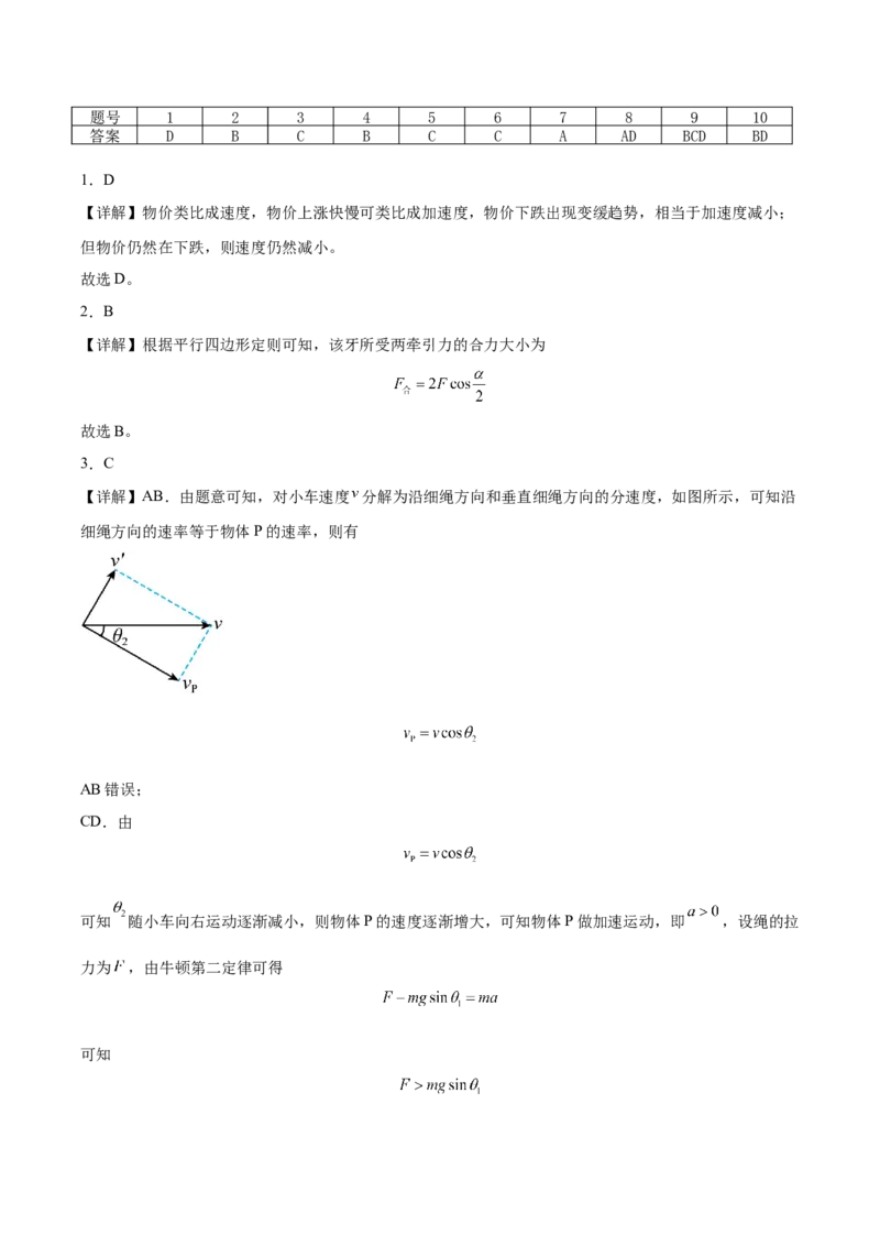 辽宁省抚顺市第一中学2024-2025学年高一下学期期初考试物理Word版含解析_2024-2025高一（7-7月题库）_2025年03月试卷_0319辽宁省抚顺市第一中学2024-2025学年高一下学期期初考试