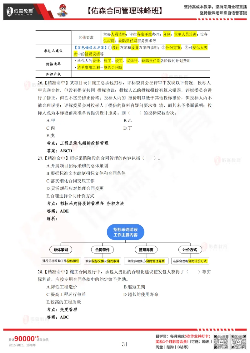 5月13日佑森合同管理珠峰班模考卷答案_监理工程师_2025监理工程师_2025年监理工程师SVIP_2025年监理合同管理SVIP_02-基础精讲✿高端面授✿深度强化