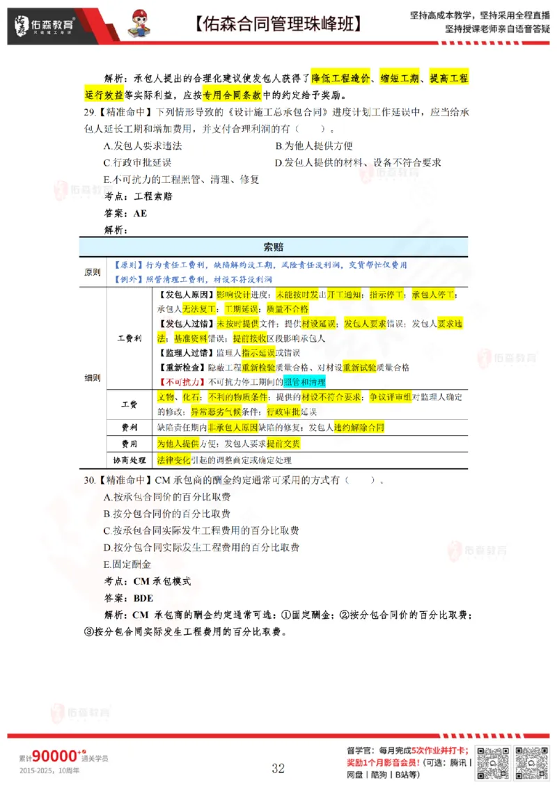 5月13日佑森合同管理珠峰班模考卷答案_监理工程师_2025监理工程师_2025年监理工程师SVIP_2025年监理合同管理SVIP_02-基础精讲✿高端面授✿深度强化