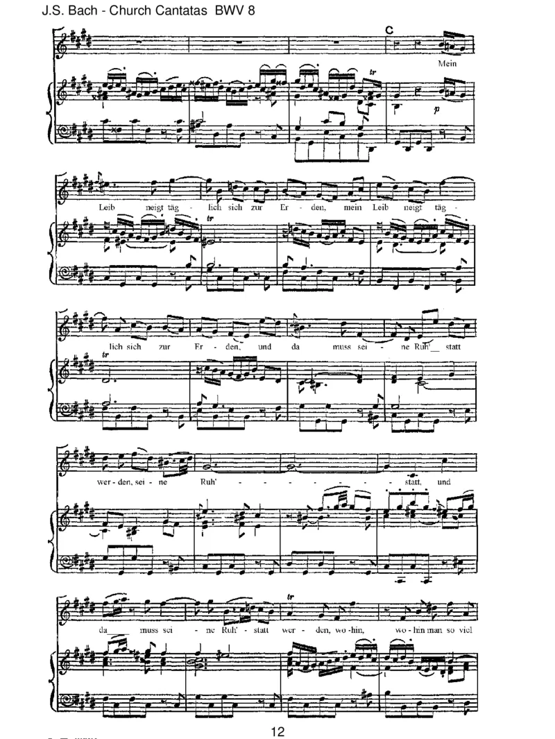 BWV8LiebsterGott,wannwerdichsterben__一万首著名钢琴曲谱哈农贝多芬合集视频教学电子版高清无水印可打印_1古典钢琴知名音乐家谱_巴赫钢琴谱全集_J.S巴赫作品全集