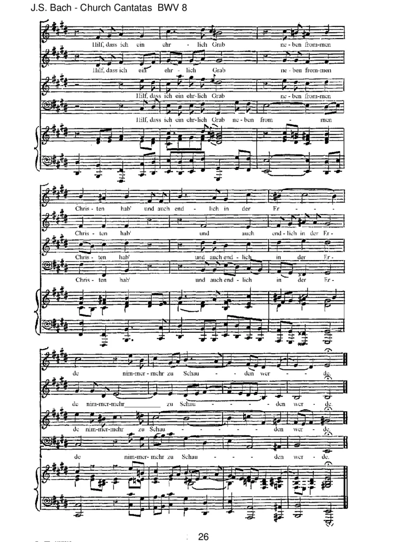 BWV8LiebsterGott,wannwerdichsterben__一万首著名钢琴曲谱哈农贝多芬合集视频教学电子版高清无水印可打印_1古典钢琴知名音乐家谱_巴赫钢琴谱全集_J.S巴赫作品全集