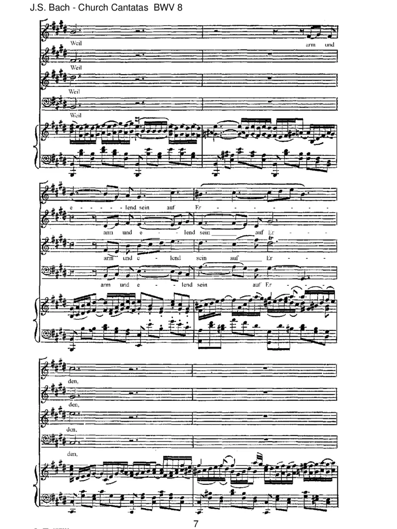 BWV8LiebsterGott,wannwerdichsterben__一万首著名钢琴曲谱哈农贝多芬合集视频教学电子版高清无水印可打印_1古典钢琴知名音乐家谱_巴赫钢琴谱全集_J.S巴赫作品全集