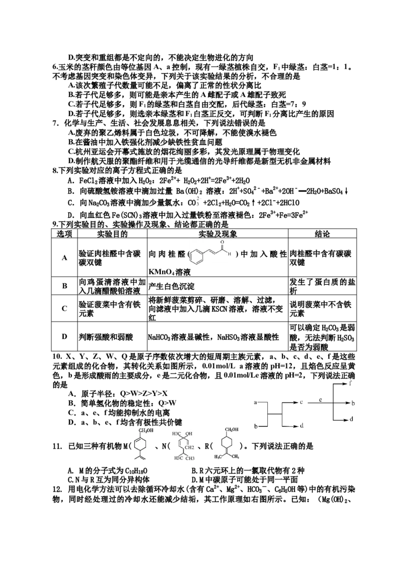 四川省射洪市2024届高三下学期5月高考模拟试题理综Word版含解析_2024年5月_01按日期_30号_2024届四川省射洪市高三下学期5月高考模拟试题