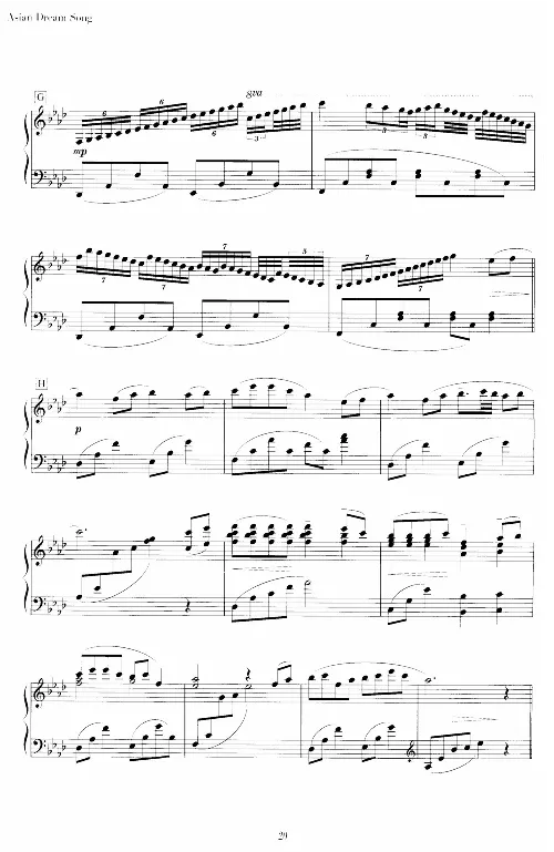 36、久石让-独奏作品乐谱（47页，共11首）_一万首著名钢琴曲谱哈农贝多芬合集视频教学电子版高清无水印可打印_3流行音乐谱_流行钢琴谱合集形式_高清PDF无水印