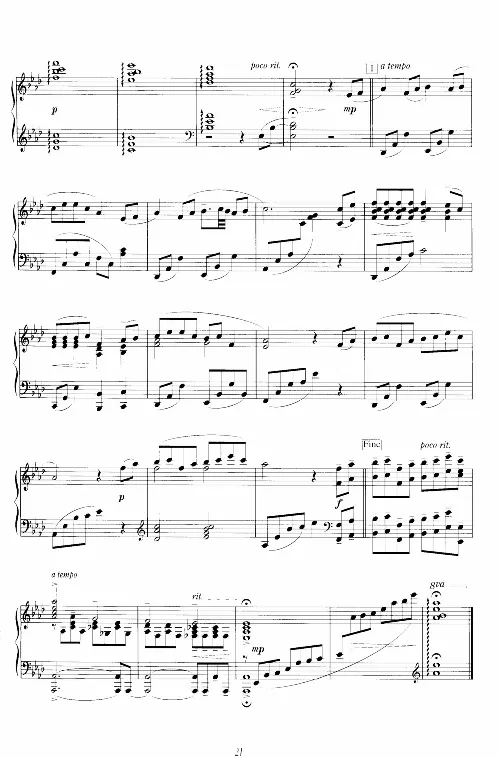 36、久石让-独奏作品乐谱（47页，共11首）_一万首著名钢琴曲谱哈农贝多芬合集视频教学电子版高清无水印可打印_3流行音乐谱_流行钢琴谱合集形式_高清PDF无水印