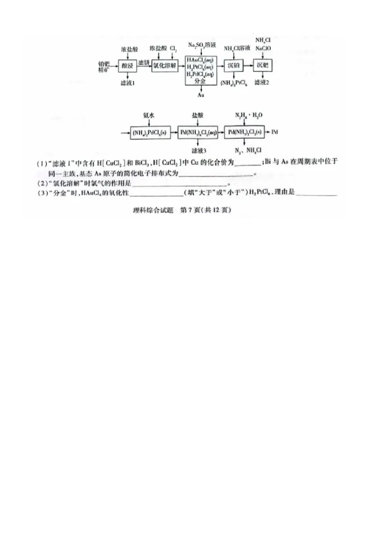 安阳市2024届高三二模理综试卷_2024年3月_013月合集_2024届河南省四市高三3月联考（焦作濮阳安阳鹤壁二模）_河南省四市2024届高三3月联考（焦作濮阳安阳鹤壁二模）理综