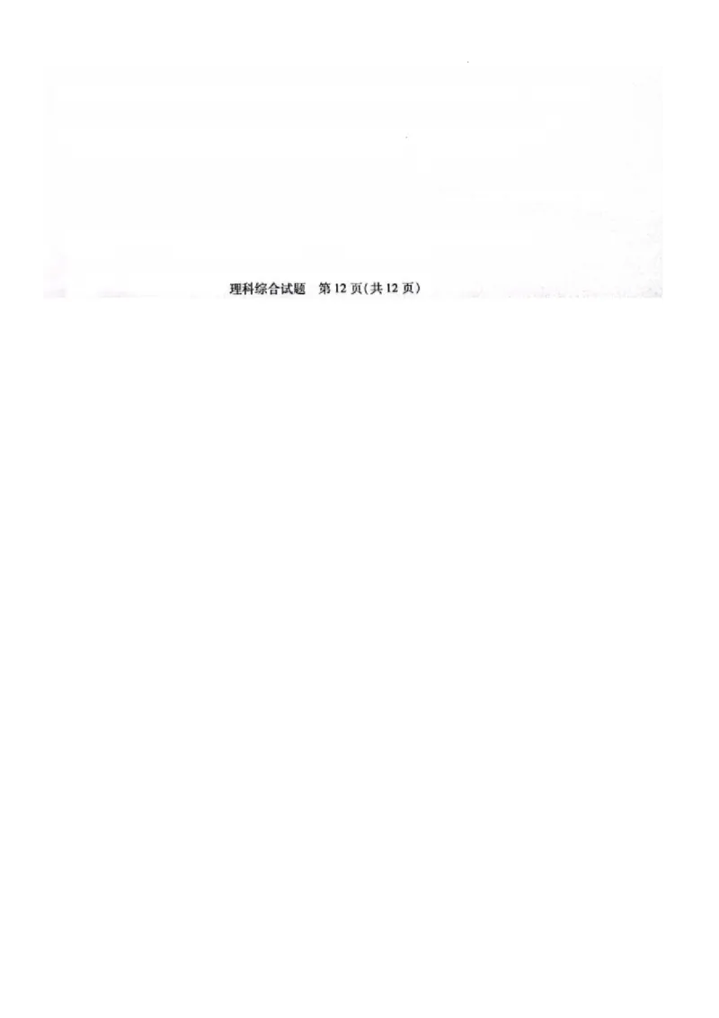安阳市2024届高三二模理综试卷_2024年3月_013月合集_2024届河南省四市高三3月联考（焦作濮阳安阳鹤壁二模）_河南省四市2024届高三3月联考（焦作濮阳安阳鹤壁二模）理综