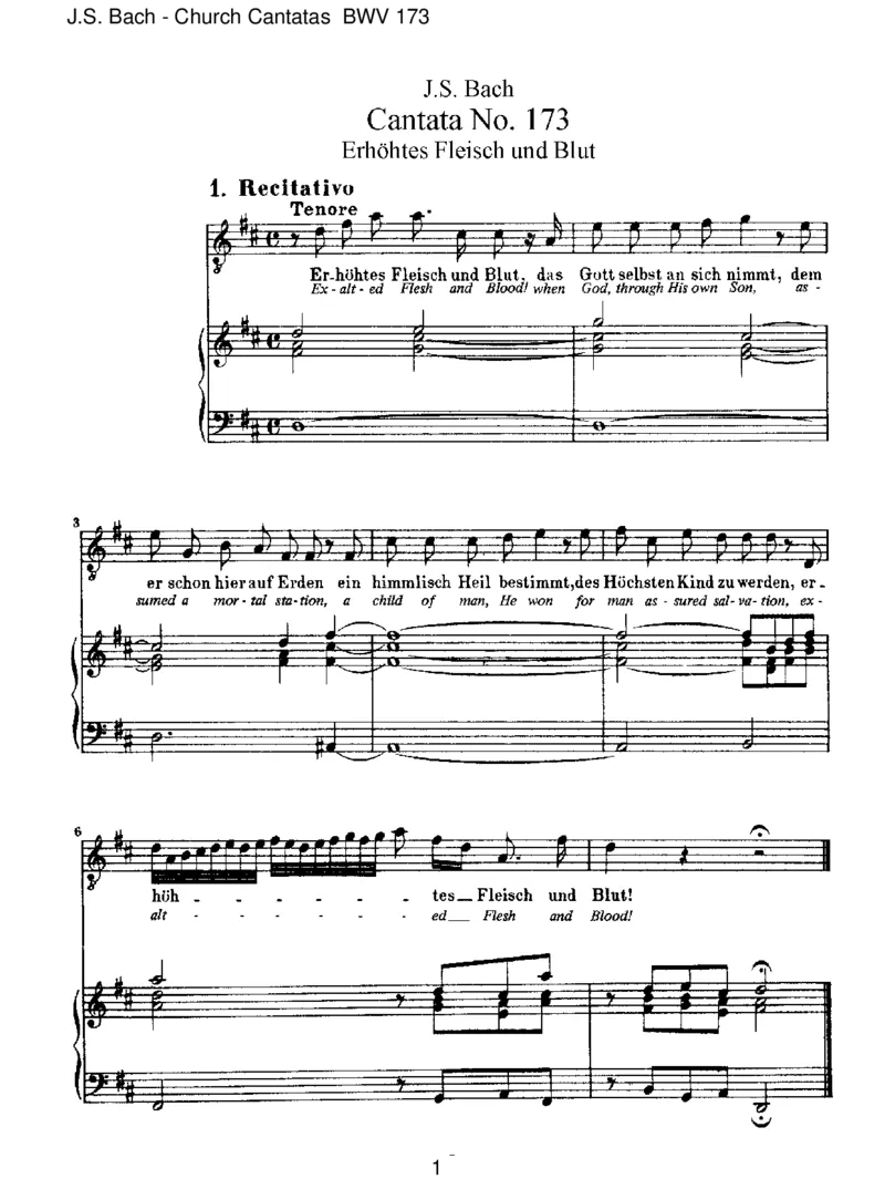 BWV173Erh_htesFleischundBlut_一万首著名钢琴曲谱哈农贝多芬合集视频教学电子版高清无水印可打印_1古典钢琴知名音乐家谱_巴赫钢琴谱全集_J.S巴赫作品全集_JohannSebastianBach(1685-1750)巴赫