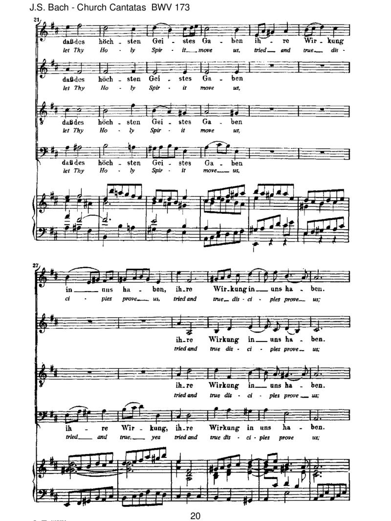 BWV173Erh_htesFleischundBlut_一万首著名钢琴曲谱哈农贝多芬合集视频教学电子版高清无水印可打印_1古典钢琴知名音乐家谱_巴赫钢琴谱全集_J.S巴赫作品全集_JohannSebastianBach(1685-1750)巴赫