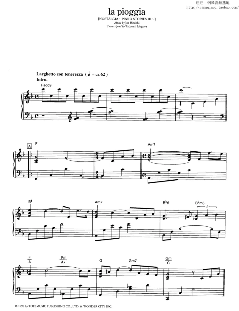 47、钢琴故事3（45页，共10首）_一万首著名钢琴曲谱哈农贝多芬合集视频教学电子版高清无水印可打印_3流行音乐谱_流行钢琴谱合集形式_高清PDF无水印