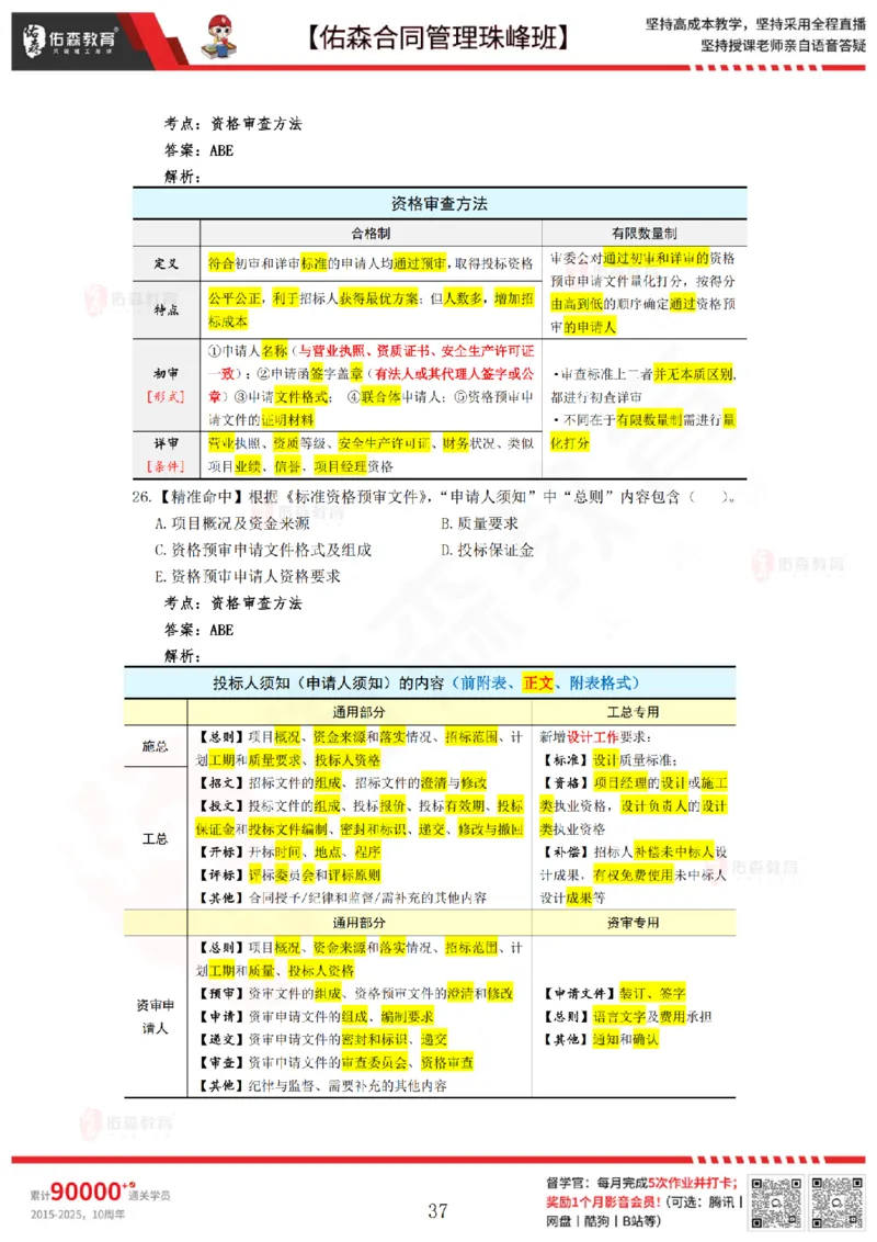 4月29日佑森合同管理珠峰班模考卷答案_监理工程师_2025监理工程师_2025年监理工程师SVIP_2025年监理合同管理SVIP_02-基础精讲✿高端面授✿深度强化