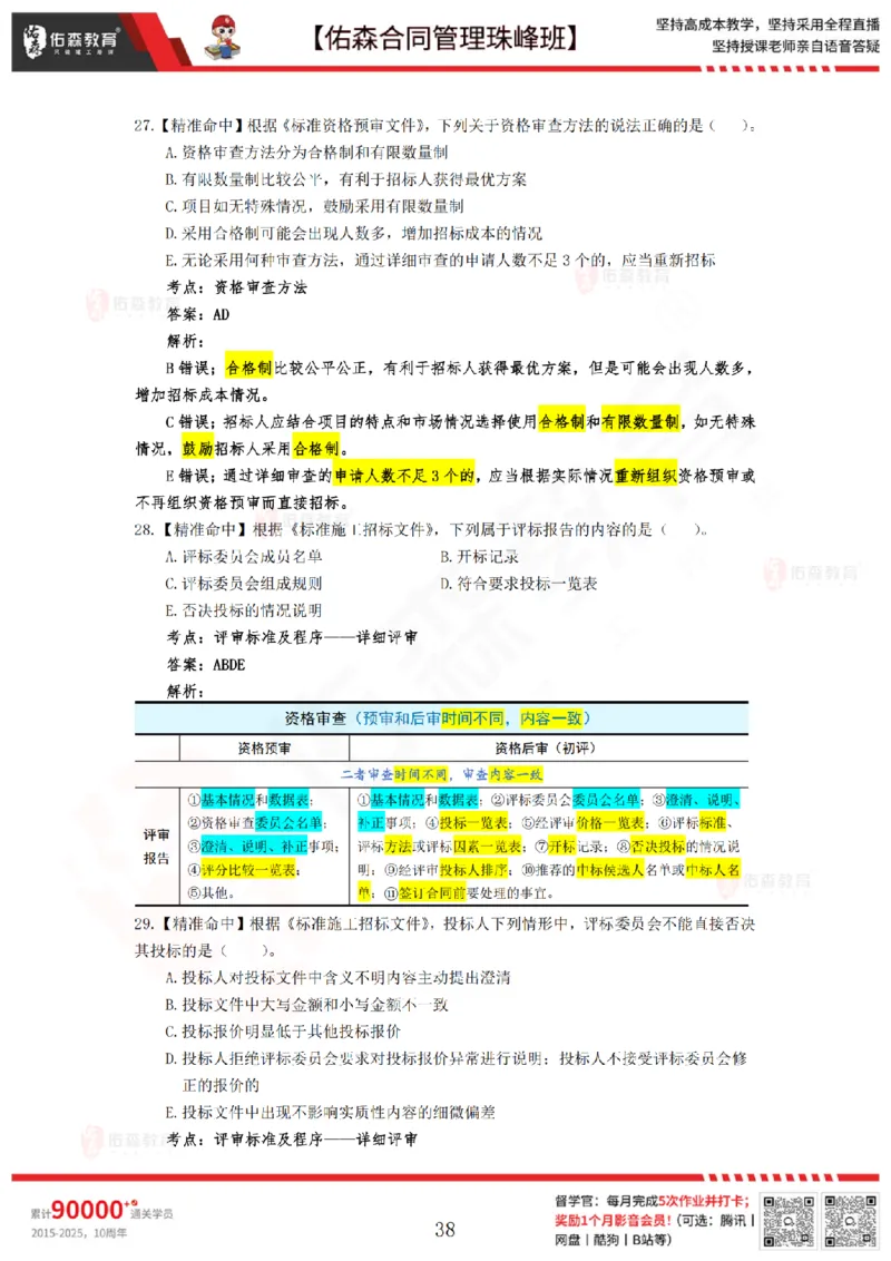 4月29日佑森合同管理珠峰班模考卷答案_监理工程师_2025监理工程师_2025年监理工程师SVIP_2025年监理合同管理SVIP_02-基础精讲✿高端面授✿深度强化