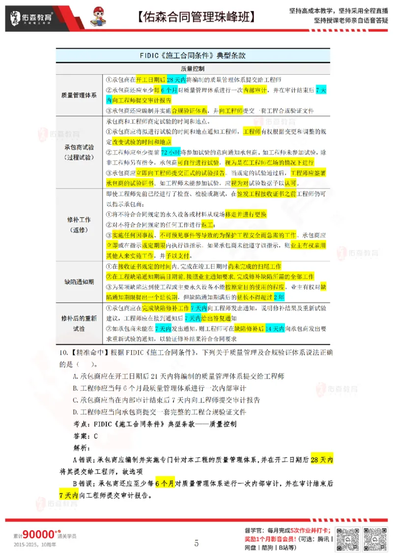 4月29日佑森合同管理珠峰班模考卷答案_监理工程师_2025监理工程师_2025年监理工程师SVIP_2025年监理合同管理SVIP_02-基础精讲✿高端面授✿深度强化