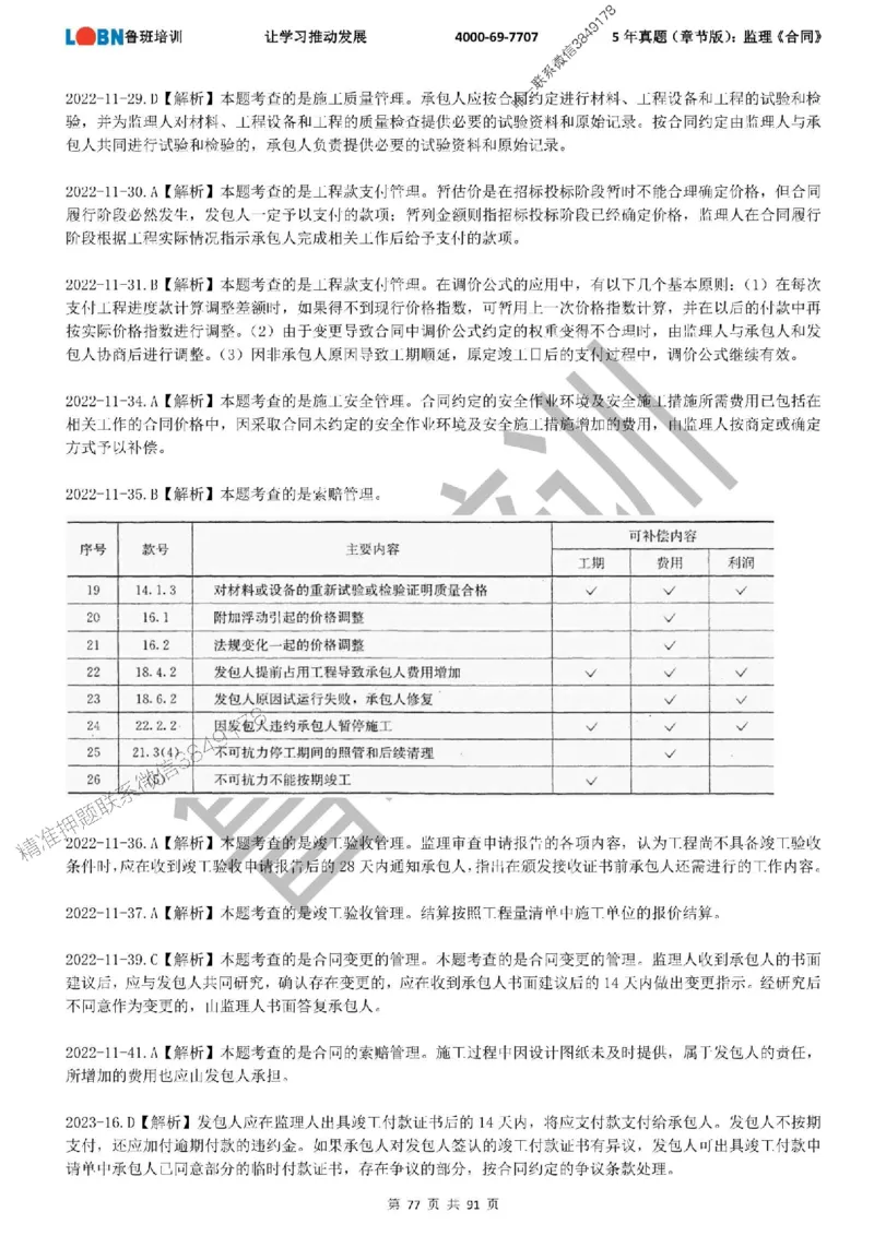 5年真题（章节版）：监理《合同管理》_监理工程师_2025监理工程师_2025年监理工程师SVIP_2025年监理合同管理SVIP_01-精华文档✿电子教材✿历年真题