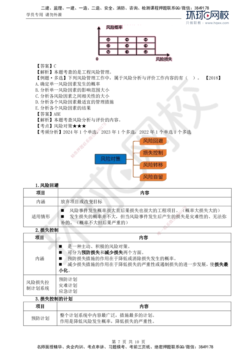 26.第十章第二节建设工程风险管理_监理工程师_2025监理工程师_2025年监理工程师SVIP_2025年监理概论法规SVIP_02-基础精讲✿高端面授✿深度强化