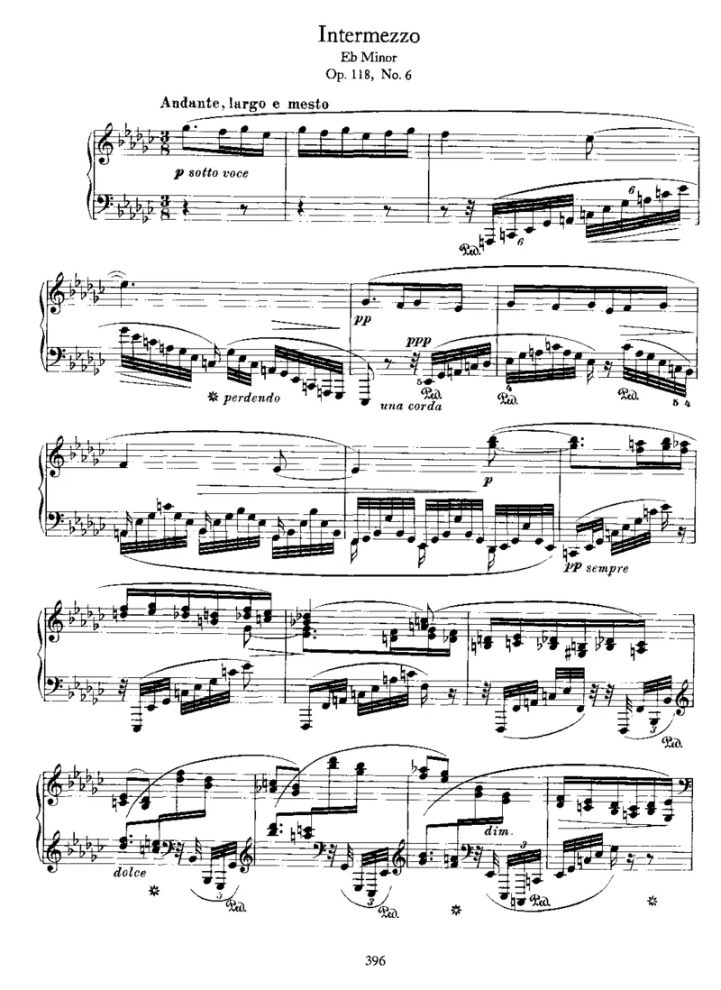 6PianoPieces,Op118_一万首著名钢琴曲谱哈农贝多芬合集视频教学电子版高清无水印可打印_1古典钢琴知名音乐家谱_勃拉姆斯钢琴谱全集_钢琴小品与间奏曲