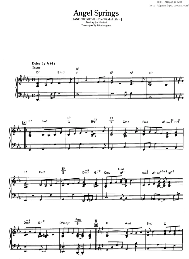 46、钢琴故事2（46页，共10首）_一万首著名钢琴曲谱哈农贝多芬合集视频教学电子版高清无水印可打印_3流行音乐谱_流行钢琴谱合集形式_高清PDF无水印