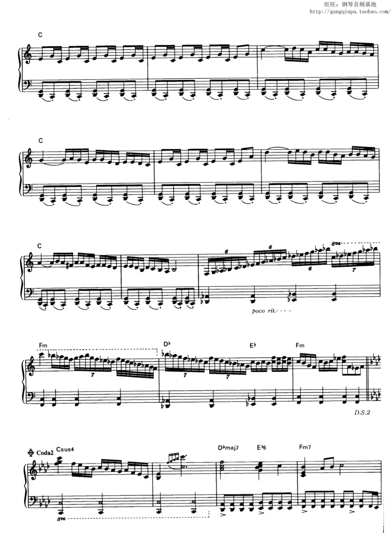 46、钢琴故事2（46页，共10首）_一万首著名钢琴曲谱哈农贝多芬合集视频教学电子版高清无水印可打印_3流行音乐谱_流行钢琴谱合集形式_高清PDF无水印