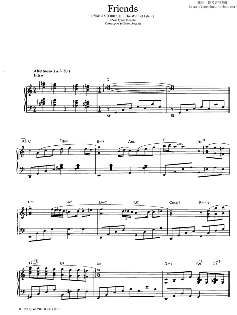 46、钢琴故事2（46页，共10首）_一万首著名钢琴曲谱哈农贝多芬合集视频教学电子版高清无水印可打印_3流行音乐谱_流行钢琴谱合集形式_高清PDF无水印