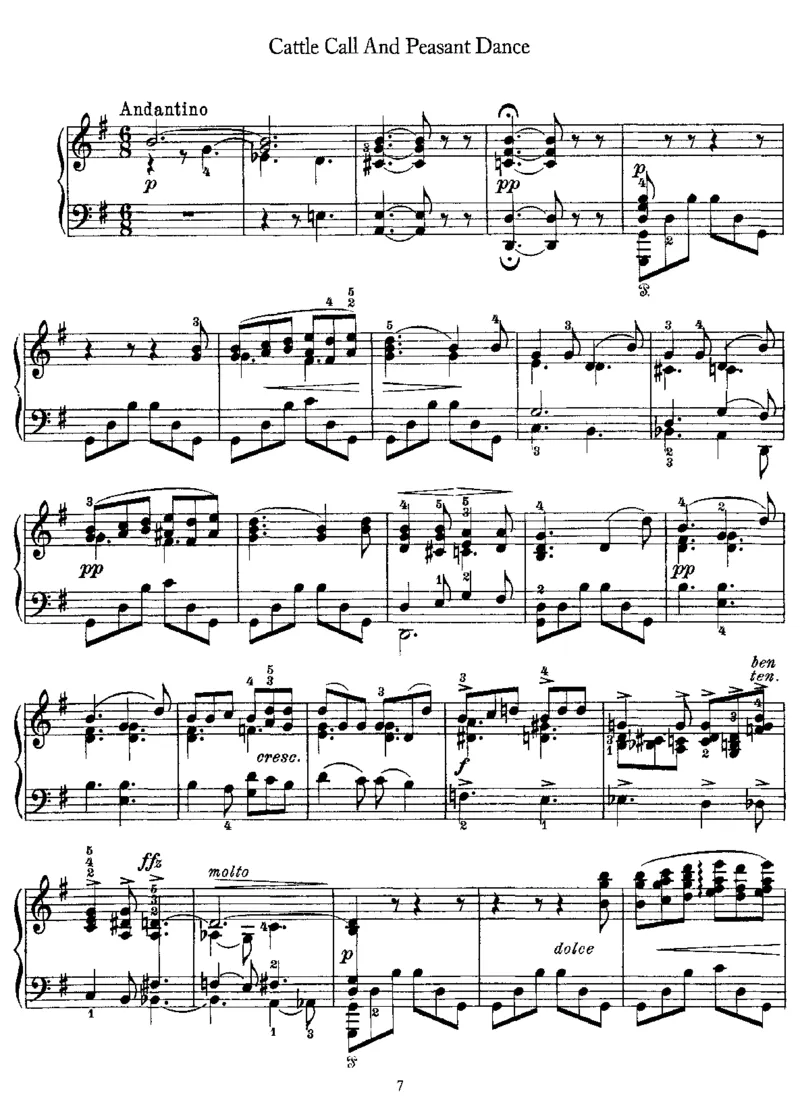 2NordicMelodiesfromOp63_一万首著名钢琴曲谱哈农贝多芬合集视频教学电子版高清无水印可打印_1古典钢琴知名音乐家谱_格里格钢琴谱全集_其他