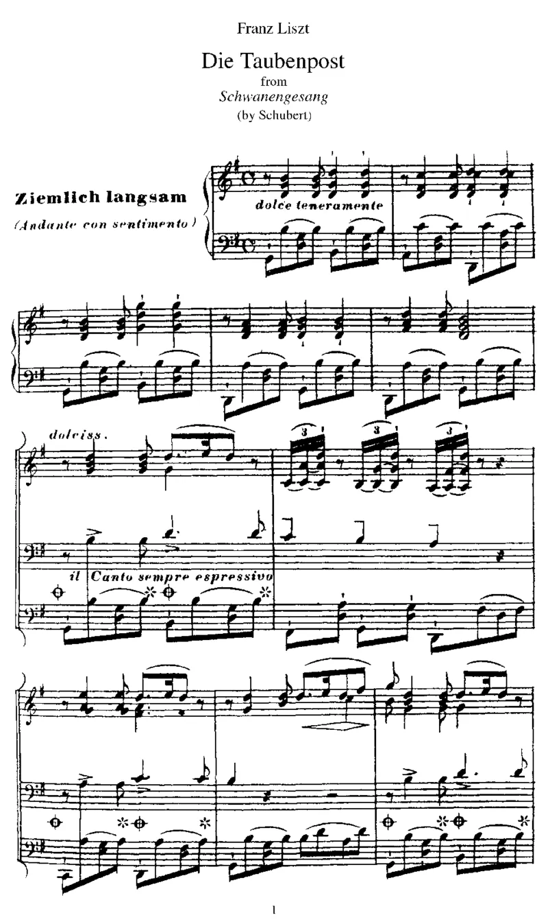 DieTaubenpost(Schubert)_20140514214842_一万首著名钢琴曲谱哈农贝多芬合集视频教学电子版高清无水印可打印_1古典钢琴知名音乐家谱_李斯特钢琴谱全集_改编舒伯特