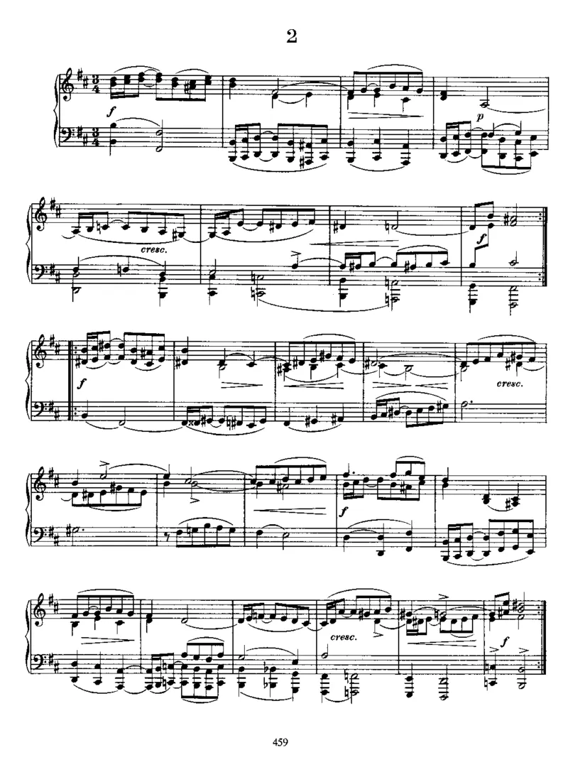 2Sarabandes_一万首著名钢琴曲谱哈农贝多芬合集视频教学电子版高清无水印可打印_1古典钢琴知名音乐家谱_勃拉姆斯钢琴谱全集_其他