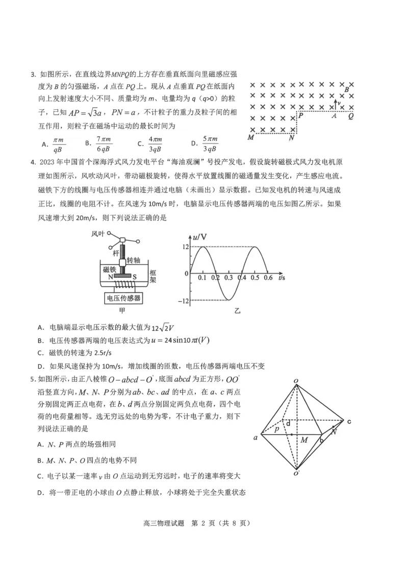 山东中学联盟2024年高考考前热身押题物理_2024年5月_01按日期_20号_2024届山东省中学联盟高三下学期5月考前热身押题_2024届山东省中学联盟高考考前热身押题物理试题