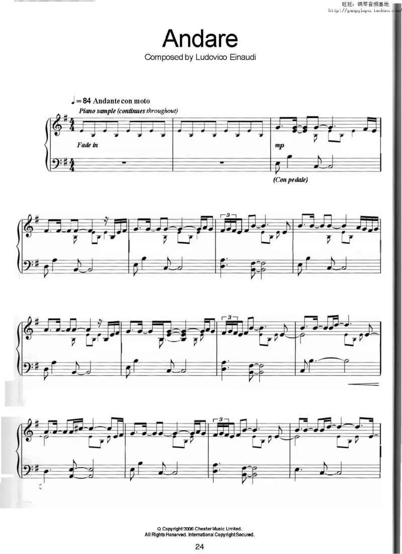 32、意大利钢琴家LudovicoEinaudi《演变》（90页，共12首）_一万首著名钢琴曲谱哈农贝多芬合集视频教学电子版高清无水印可打印_3流行音乐谱_流行钢琴谱合集形式_高清PDF无水印