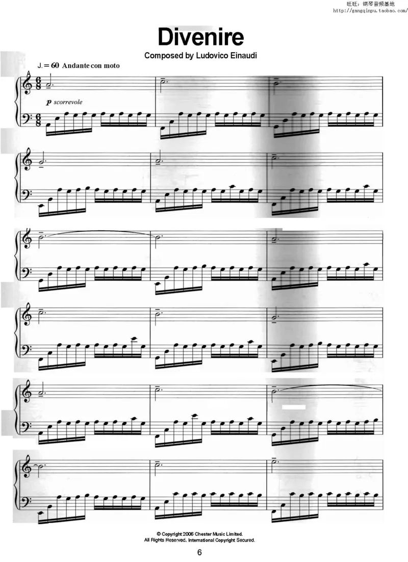 32、意大利钢琴家LudovicoEinaudi《演变》（90页，共12首）_一万首著名钢琴曲谱哈农贝多芬合集视频教学电子版高清无水印可打印_3流行音乐谱_流行钢琴谱合集形式_高清PDF无水印