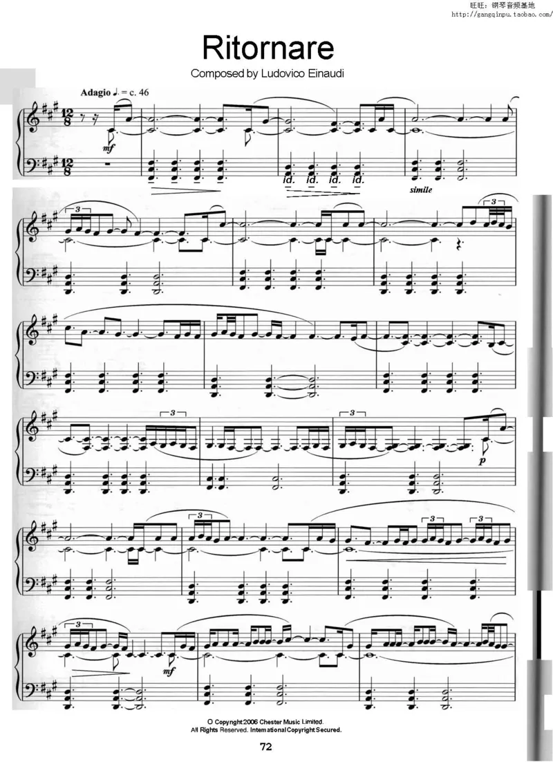 32、意大利钢琴家LudovicoEinaudi《演变》（90页，共12首）_一万首著名钢琴曲谱哈农贝多芬合集视频教学电子版高清无水印可打印_3流行音乐谱_流行钢琴谱合集形式_高清PDF无水印
